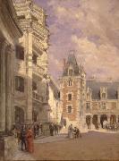 Colin Campbell Cooper Stairway of Francis I at Blois oil painting reproduction